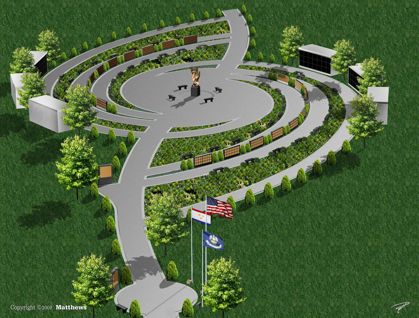 Artist’s rendering of Katrina Memorial